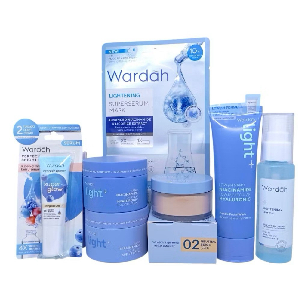 Paket Glowing Wardah Skincare/ Wardah Perawatan Kulit Kusam/ Skincare BPOM/ Wardah Original