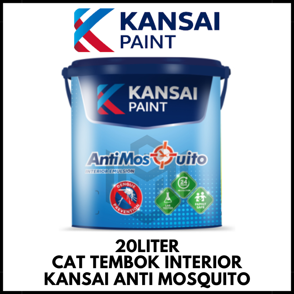 Cat Tembok Interior / Cat Dinding Dalam / Kansai Paint Anti Mosquito / 20 Liter / Kansai App