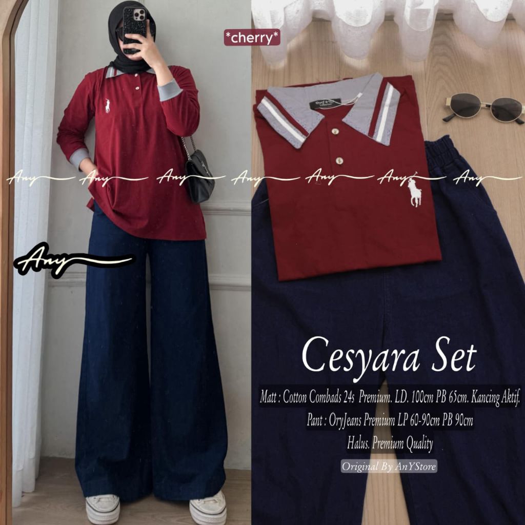 TERBARU BAJU ))  BERYL SET// MERIA / CESYARA SET BY ANY  ORIGINAL   BY UWAIS