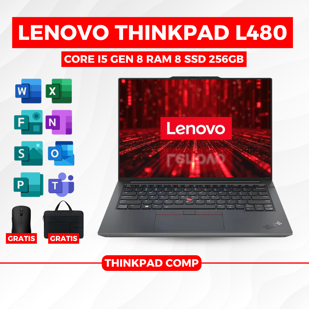 Laptop Lenovo Thinkpad L480 Thinkpad  L470 Thinkpad L460 Core i5 Gen 8 Ram 8 SSD 25GB - Laptop Think
