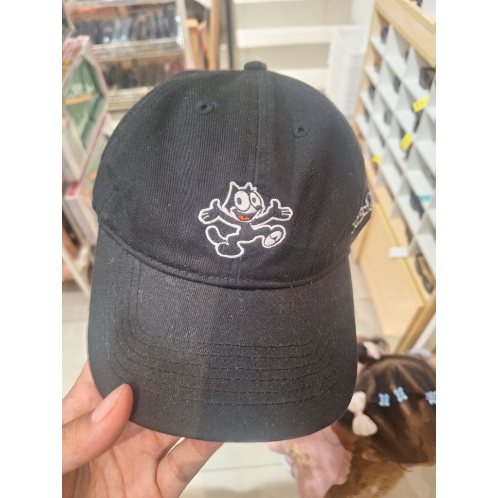 miniso original x felix the cat hat topi fashion keren full black