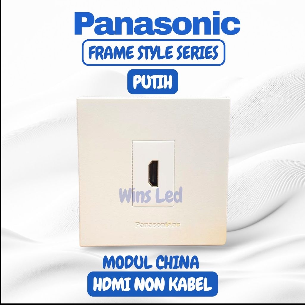 OUTLET HDMI PANASONIC WHITE TANPA KABEL / PORT HDMI PANASONIC