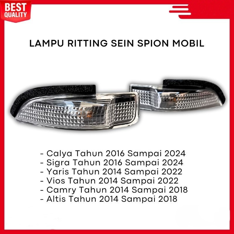Lampu Sein Spion Mobil Calya Sigra Vios Yaris Camry Altis - Lampu Riting Spion Mobil