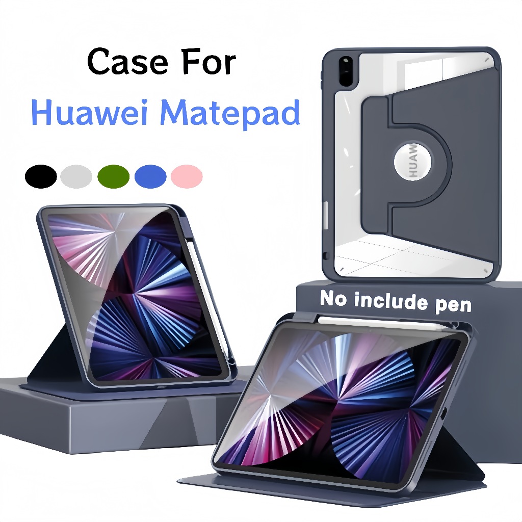 Acrylic Case for Huawei Matepad SE 11 2024 Matepad Huawei 11 inch 21/23 720° Rotatable Stand Flip Ta