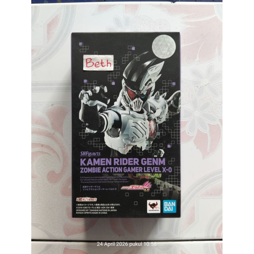 SHF Genm Zombie Action Gamer Level X-0 Ori Bandai Kamen Rider Ex Aid