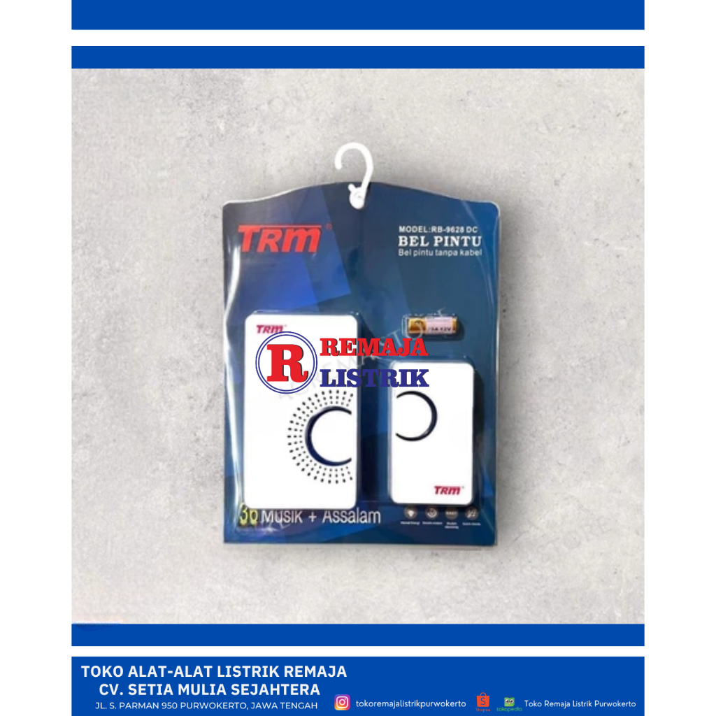 BEL RUMAH WIRELESS TANPA KABEL DC TRM 9628