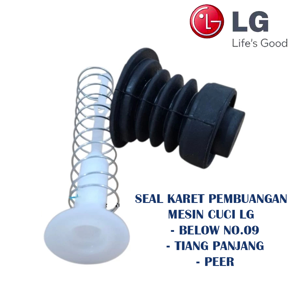 P750N WP-905R Set Seal Karet pembuangan mesin cuci LG 2 tabung seal Below No.09