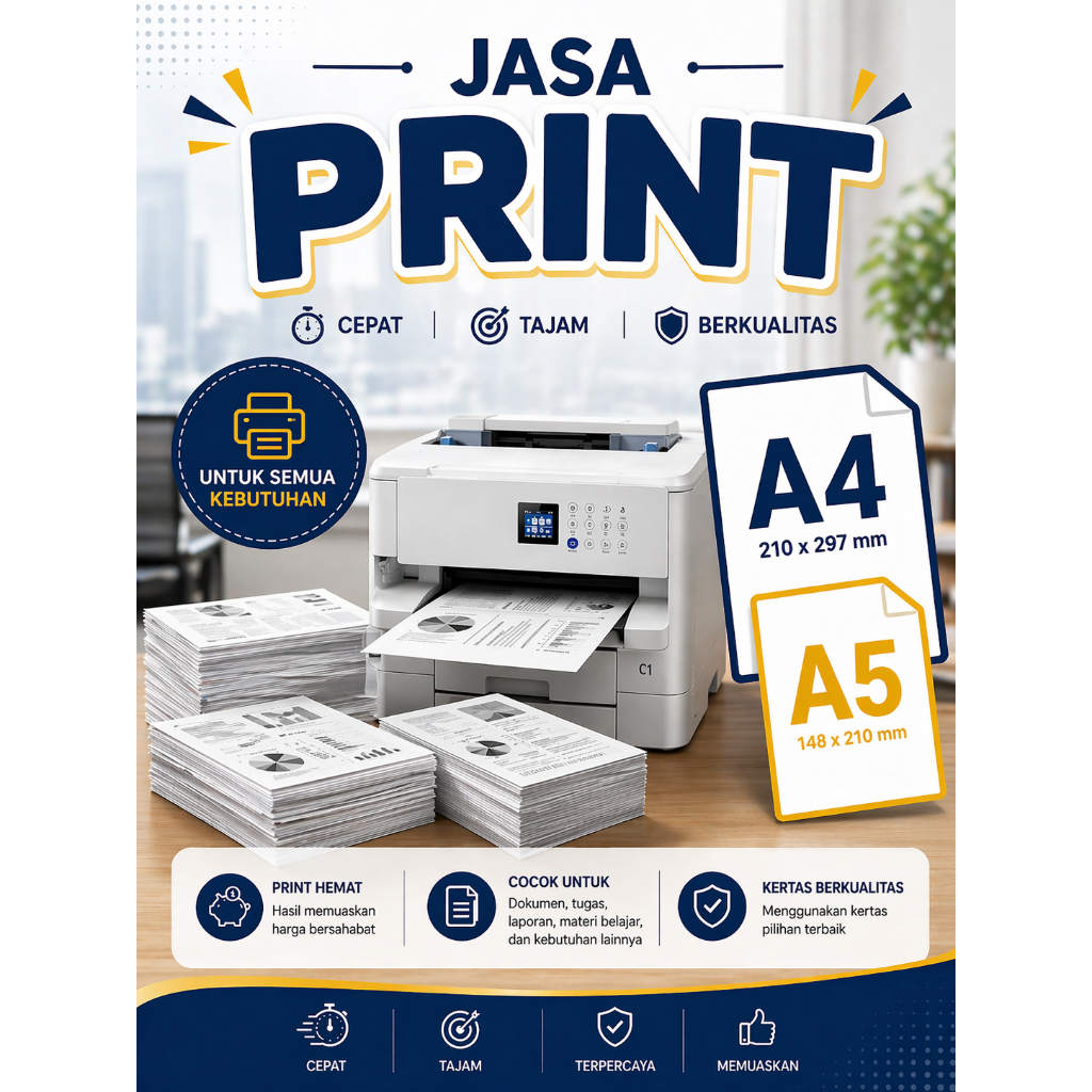 Jasa Print A4/A5 hvs 80Gsm/Jasa Print Dokumen