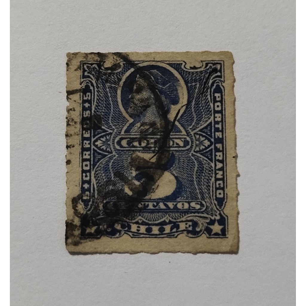 perangko kuno Chile / Chili 5 Centavos