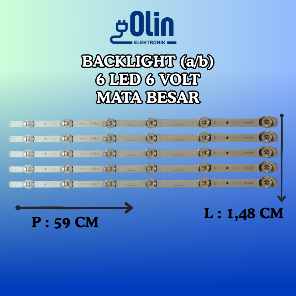 BACKLIGHT 6 LED 6 VOLT MATA BESAR (LG 32 INCH)