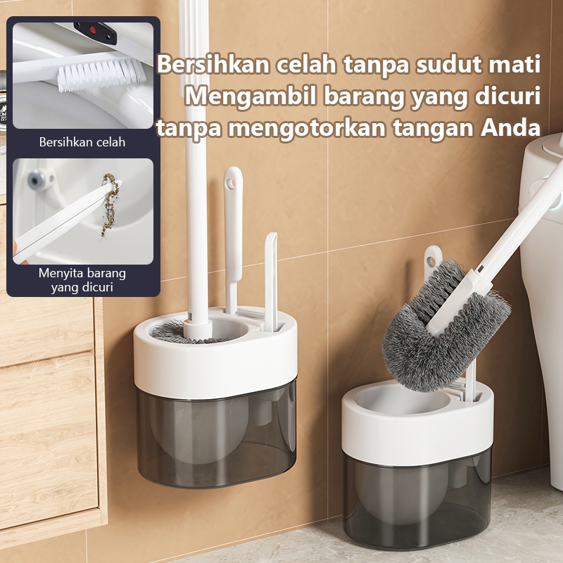 4IN1 Sikat Toilet / Sikat WC Multifungsi Toilet Brush / Sikat Kloset Duduk / Jongkok