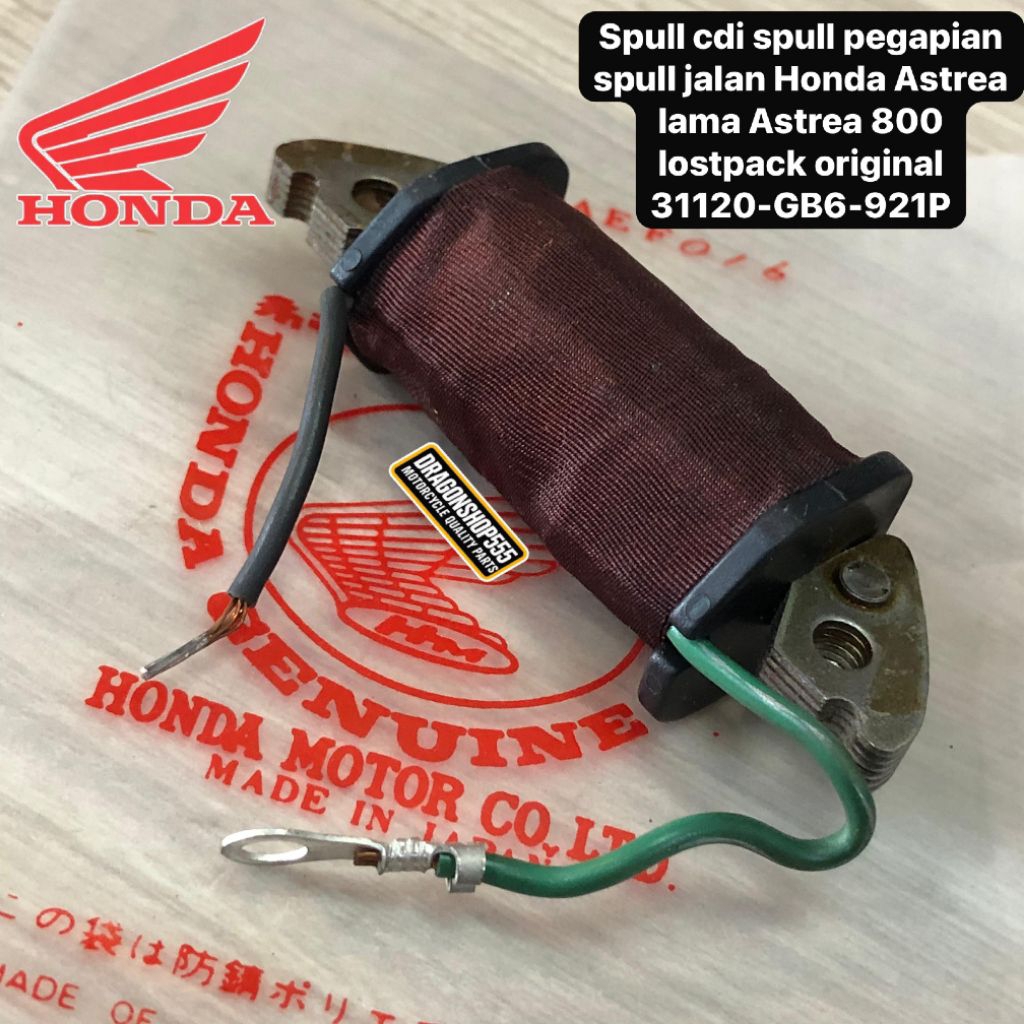 spull cdi spull pengapian spull jalan HONDA ASTREA LAMA ASTREA 800 LOSTPACK ORIGINAL 31120-GB6-921P