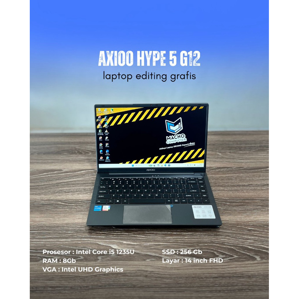 Axioo Hype 5 G12 intel core i5 1235U