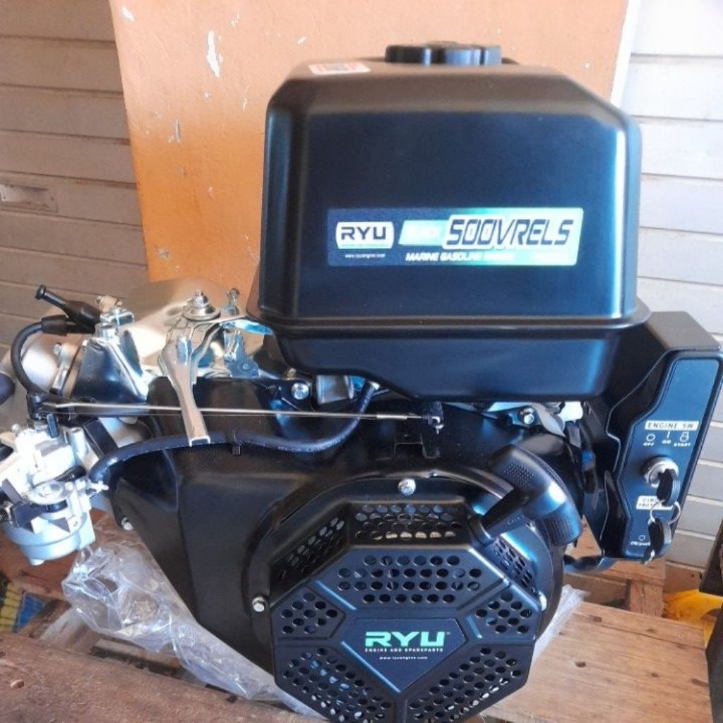 MESIN PENGGERAK RYU BLACK MARINE 500 CC PUTARAN LAMBAT STARTER