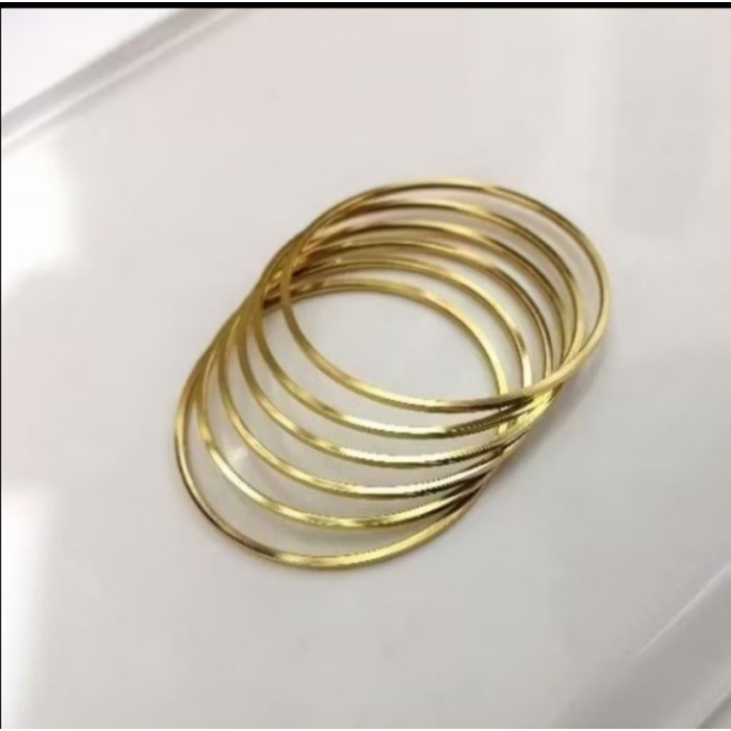 gelang keroncong titanium isi 3 premium