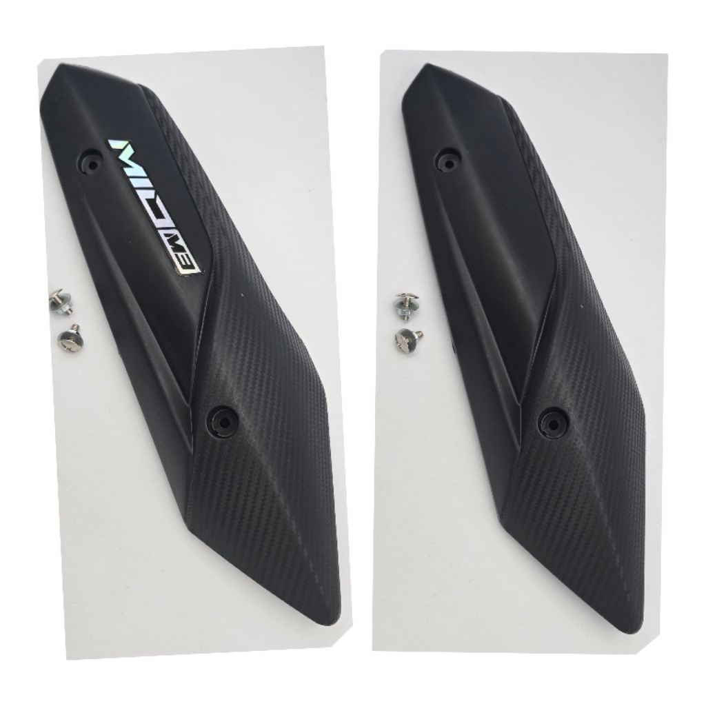 Cover Knalpot Yamaha Mio M3 Plus Stiker Hologram Mio M3 - Tameng Tutup Knalpot Mio M3 Dengan Stiker 