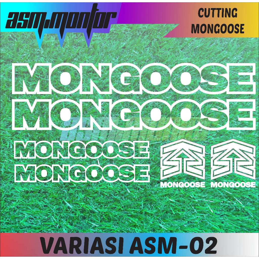 CUTTING STICKER SEPEDA MONGOOSE