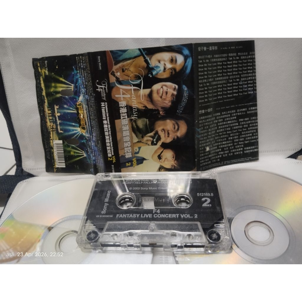 kaset pita F4 fantasy live concert vol. 2