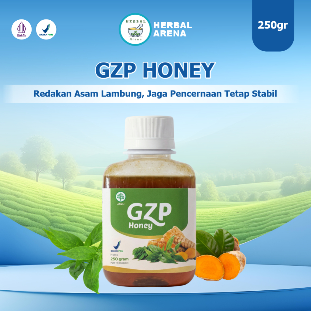 MADU HERBAL GERD ZERO PRO / GZP HONEY OBAT TRADISIONAL UNTUK MENGATASI GEJALA ASAM LAMBUNG, GERD DAN