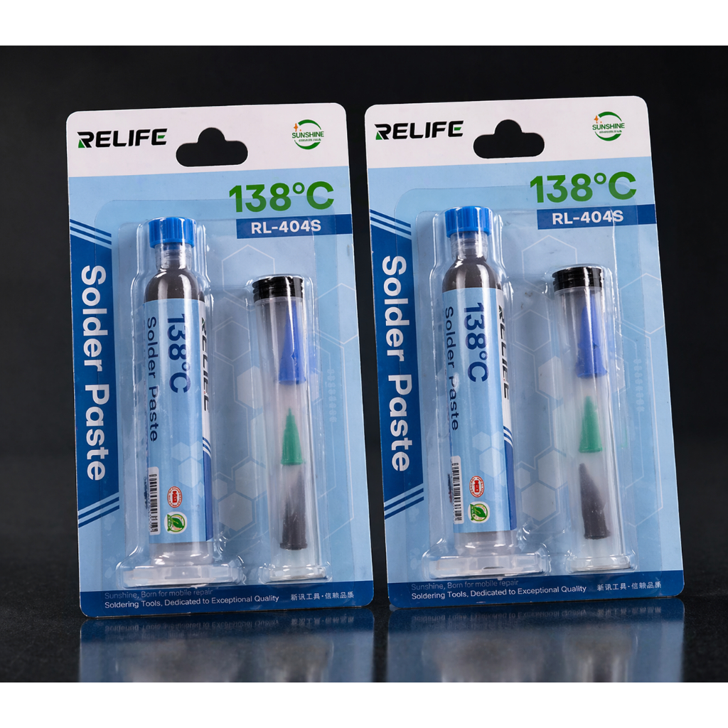Pasta Timah RELIFE RL-404S 138°C Original | Solder Paste Untuk Servis HP IC BGA SMD