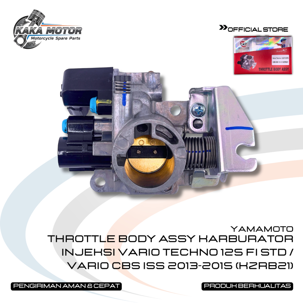 THROTTLE BODY ASSY KARBURATOR INJEKSI VARIO TECHNO 125 FI STD / VARIO CBS ISS 2013-2015 KZRB21 YAMAM