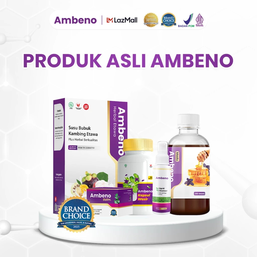 AMBENO OBAT HERBAL AMBEIEN WASIR AMPUH ORIGINAL TANPA OPERASI SUDAH BPOM