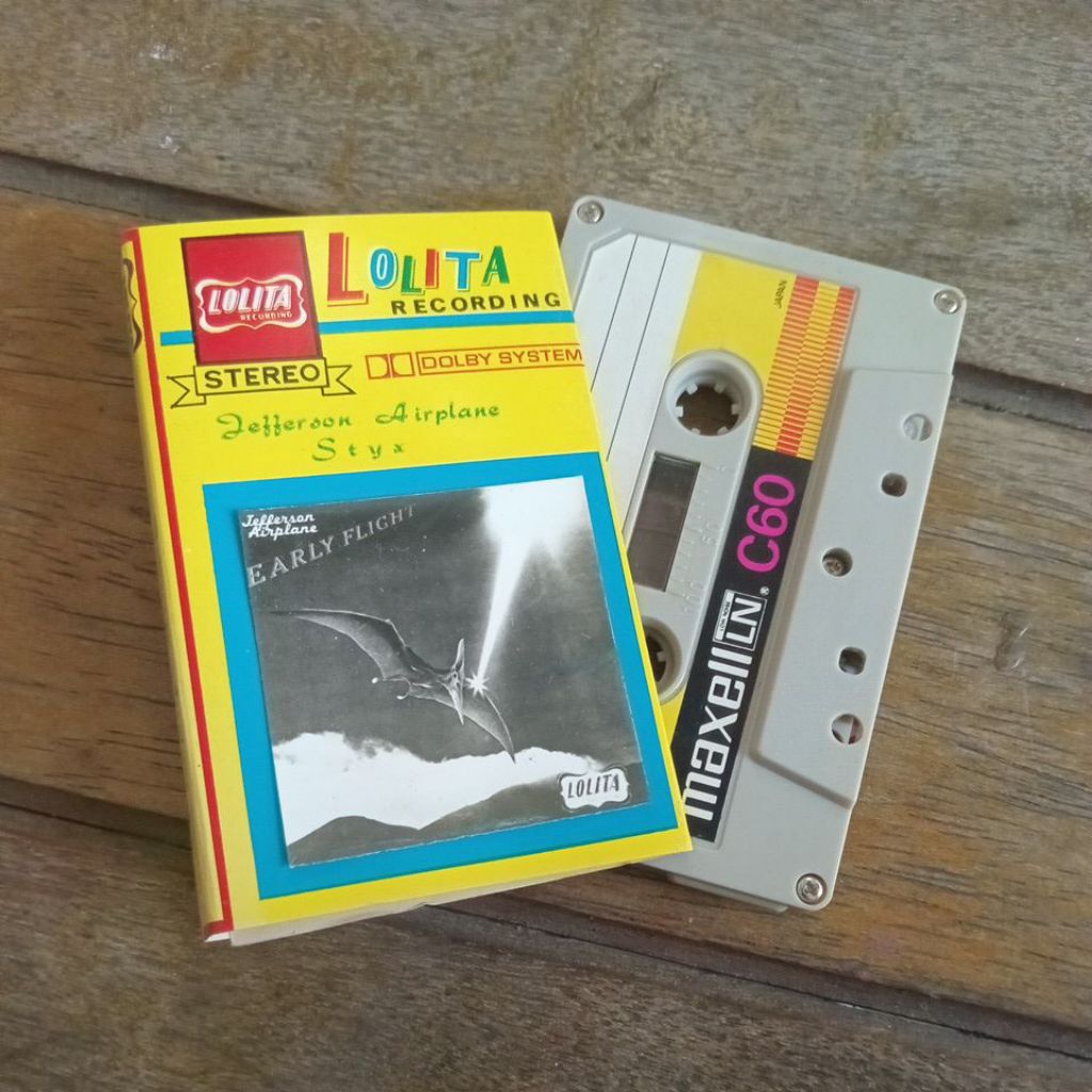 Kaset Jefferson Airplane & Styx/lolita recording