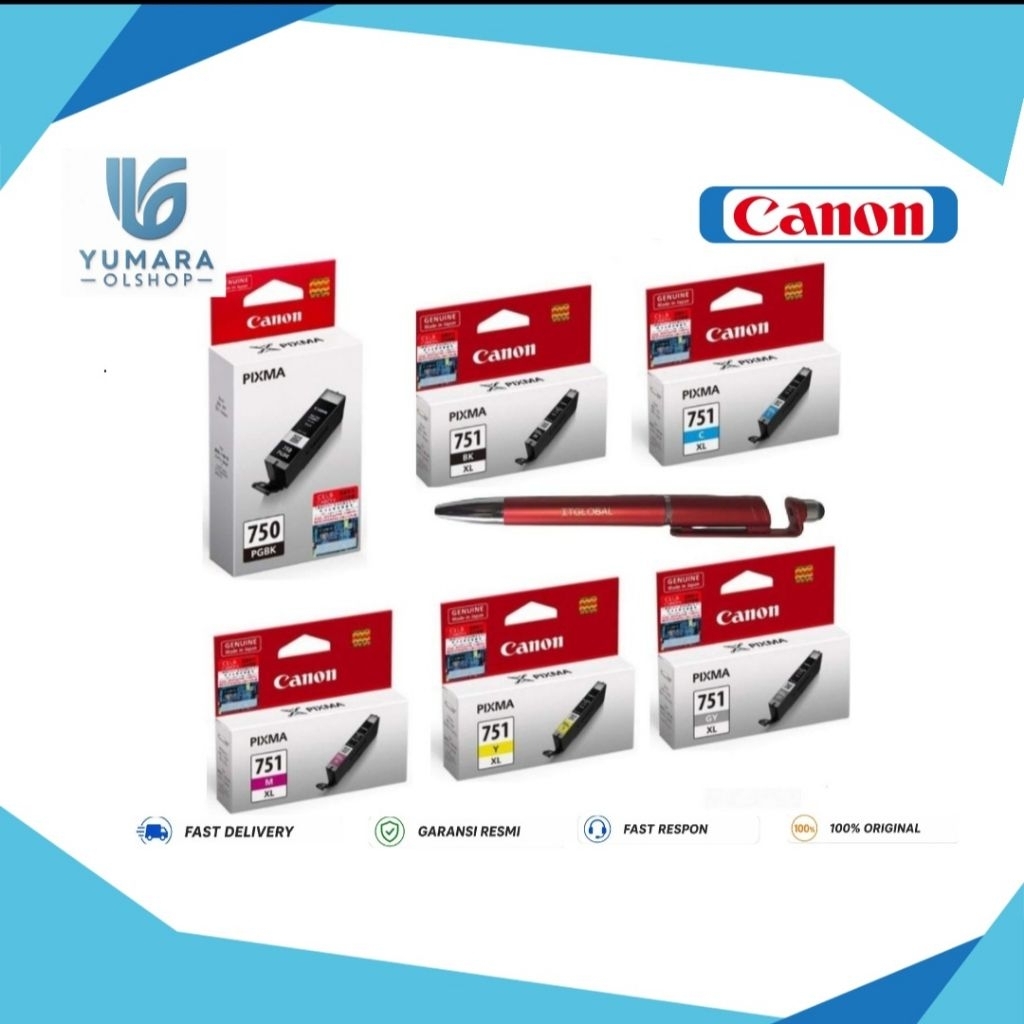 Canon pixma 750 PBGK & 751 BKMCY Original For IP7270 IP8770