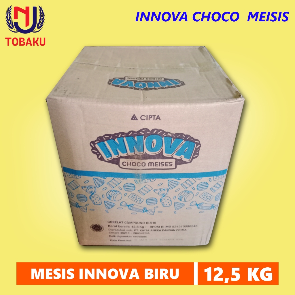 Mesis Innova Biru kemasan 12,5KG Coklat Butir Dark Inova / ceres