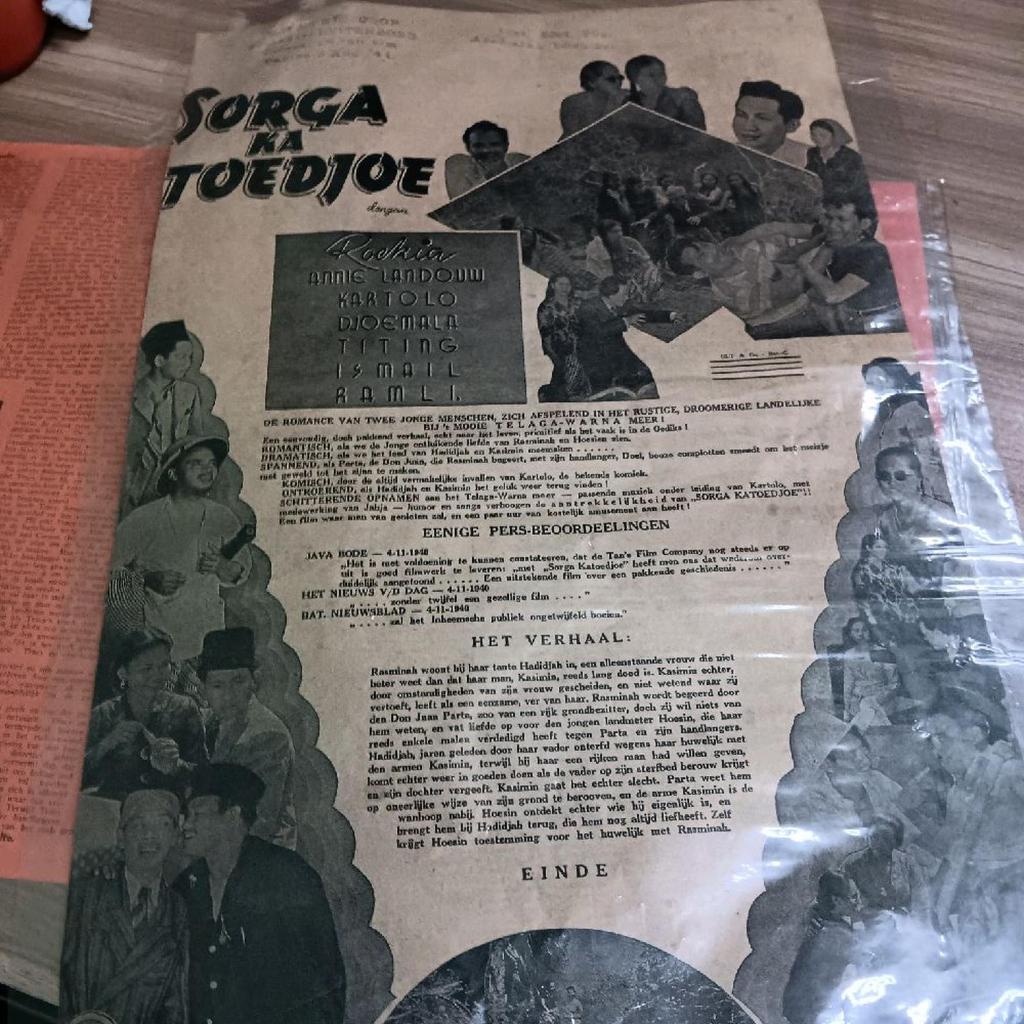 flyer film poster film langka sorga ka toedjoe 1940 film hindia belanda