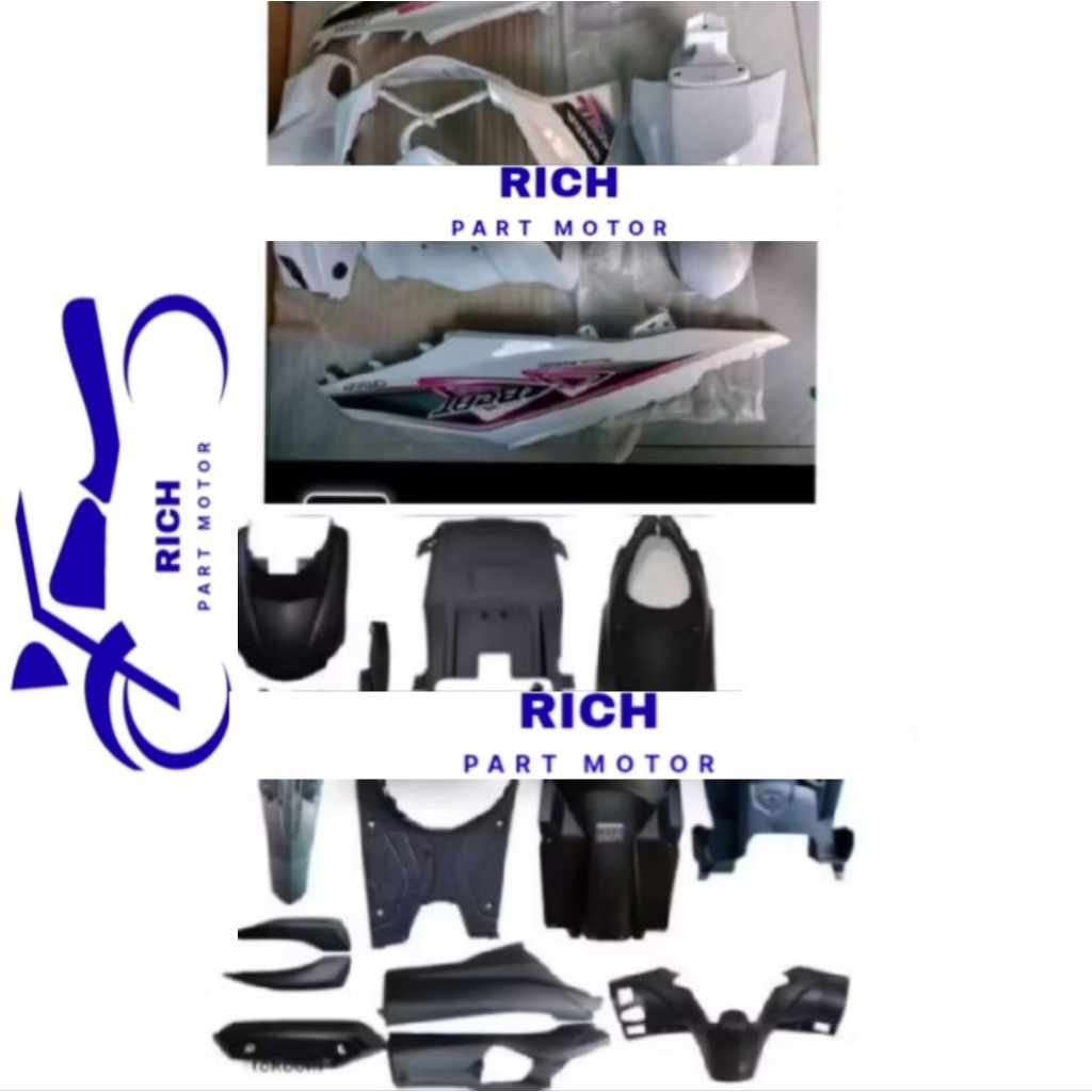 Body Halus dan Kasar Full Set Honda Beat Fi Putih Striping Pink Full Set Halus beat Fi 2013