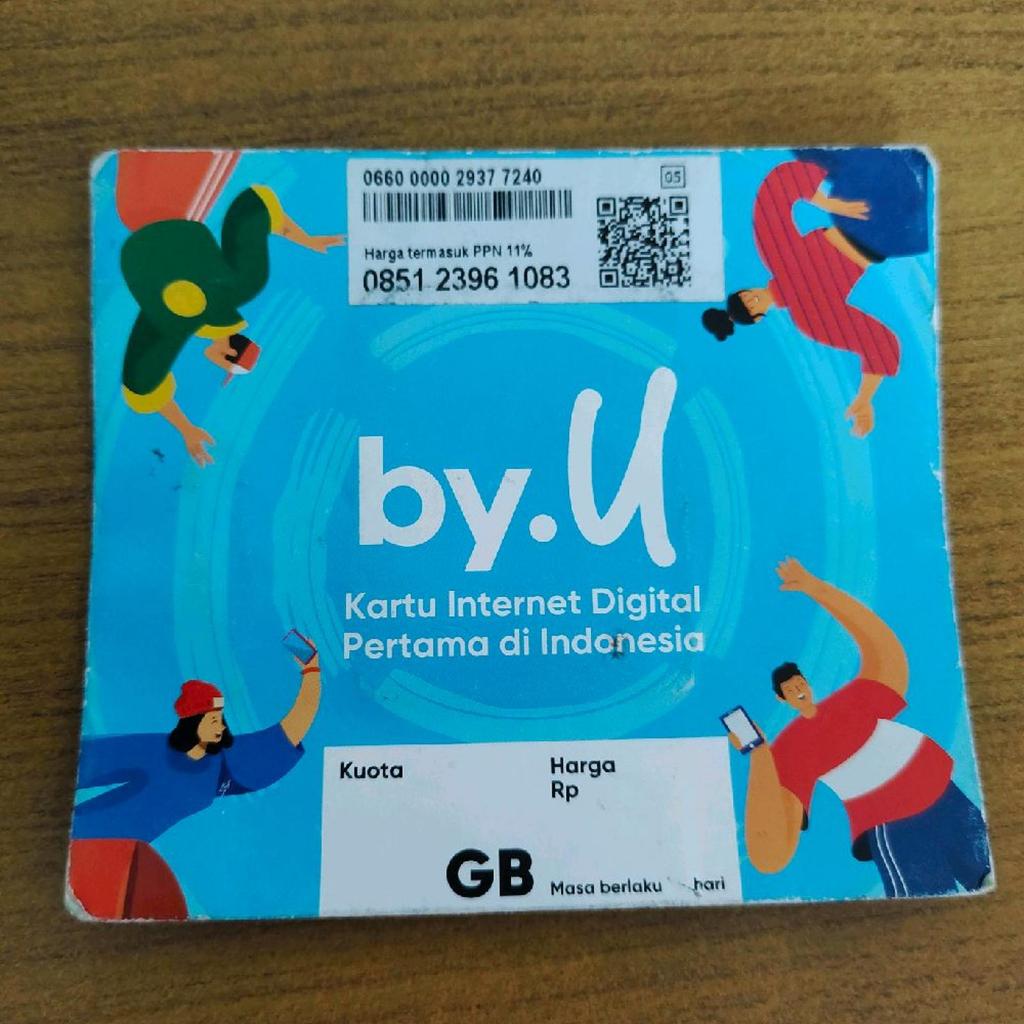 kartu perdana by.U nomor cantik Telkomsel by.u kuota 3GB 22 33 22