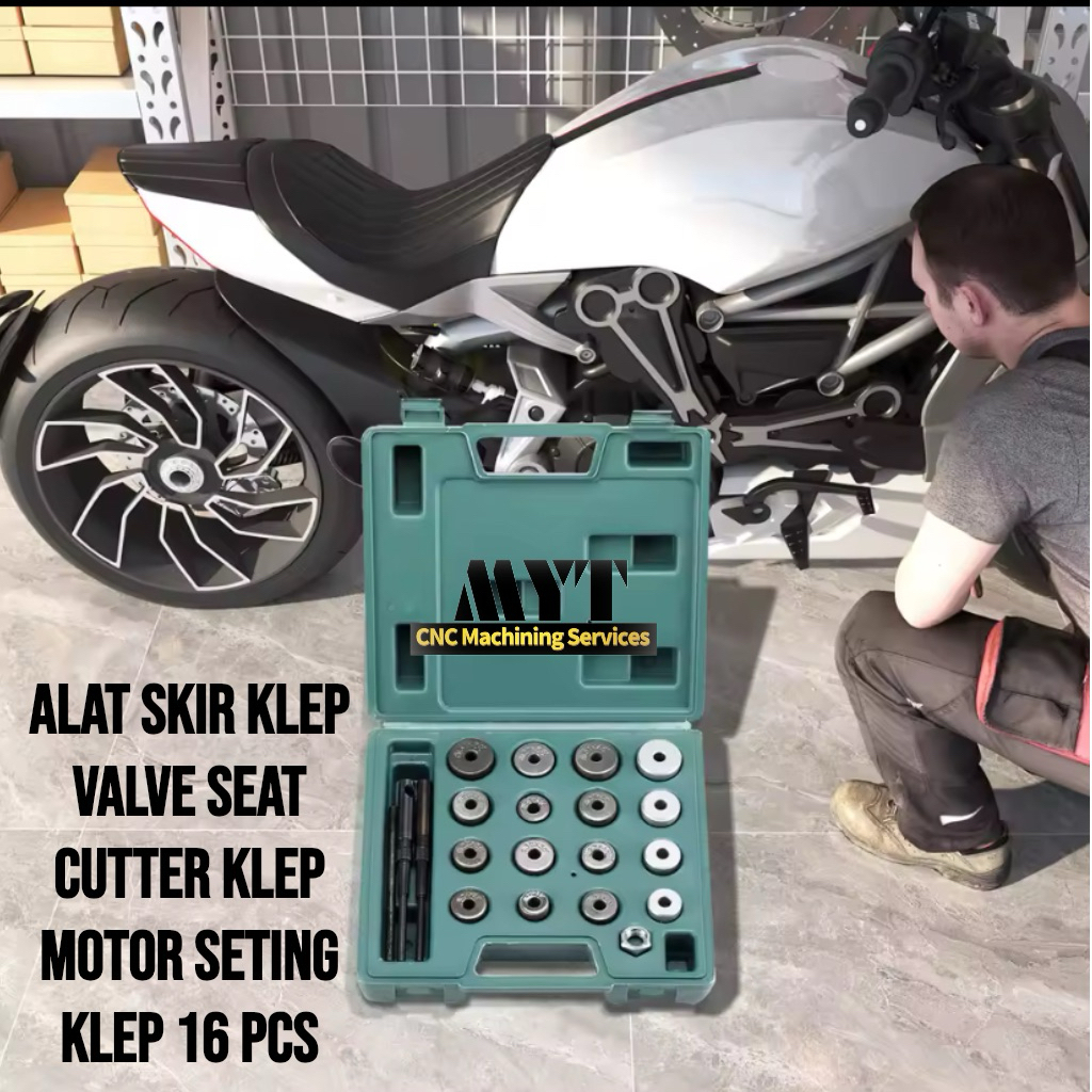 Alat Skir Klep Valve Seat Cutter Klep Motor Seting Klep 16 Pcs