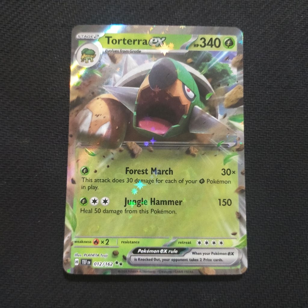 Kartu TCG Pokemon EN Original Torterra ex TEF 012/162