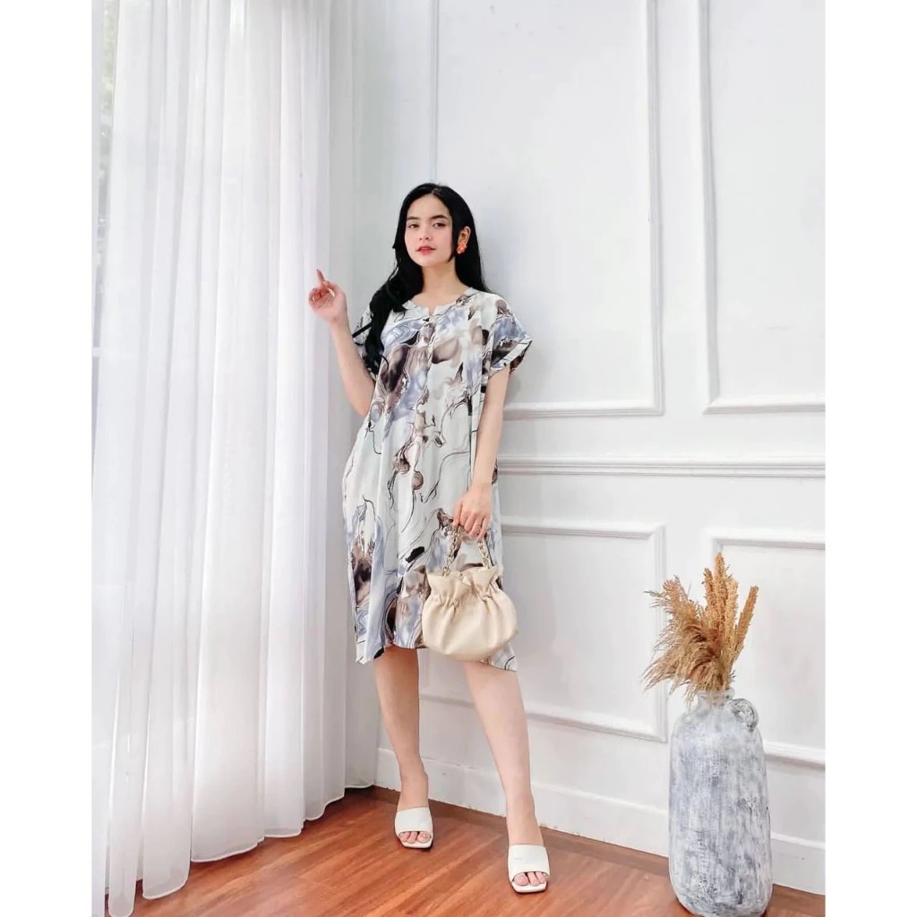 daster midi daster midi bali baju tidur wanita daster midi kekinian daster midi rayon dress wanita d