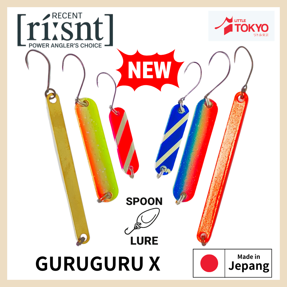 Umpan Pancing Spoon Lure Casting Recent Guruguru X  Berkualitas Tinggi ORIGINAL JEPANG