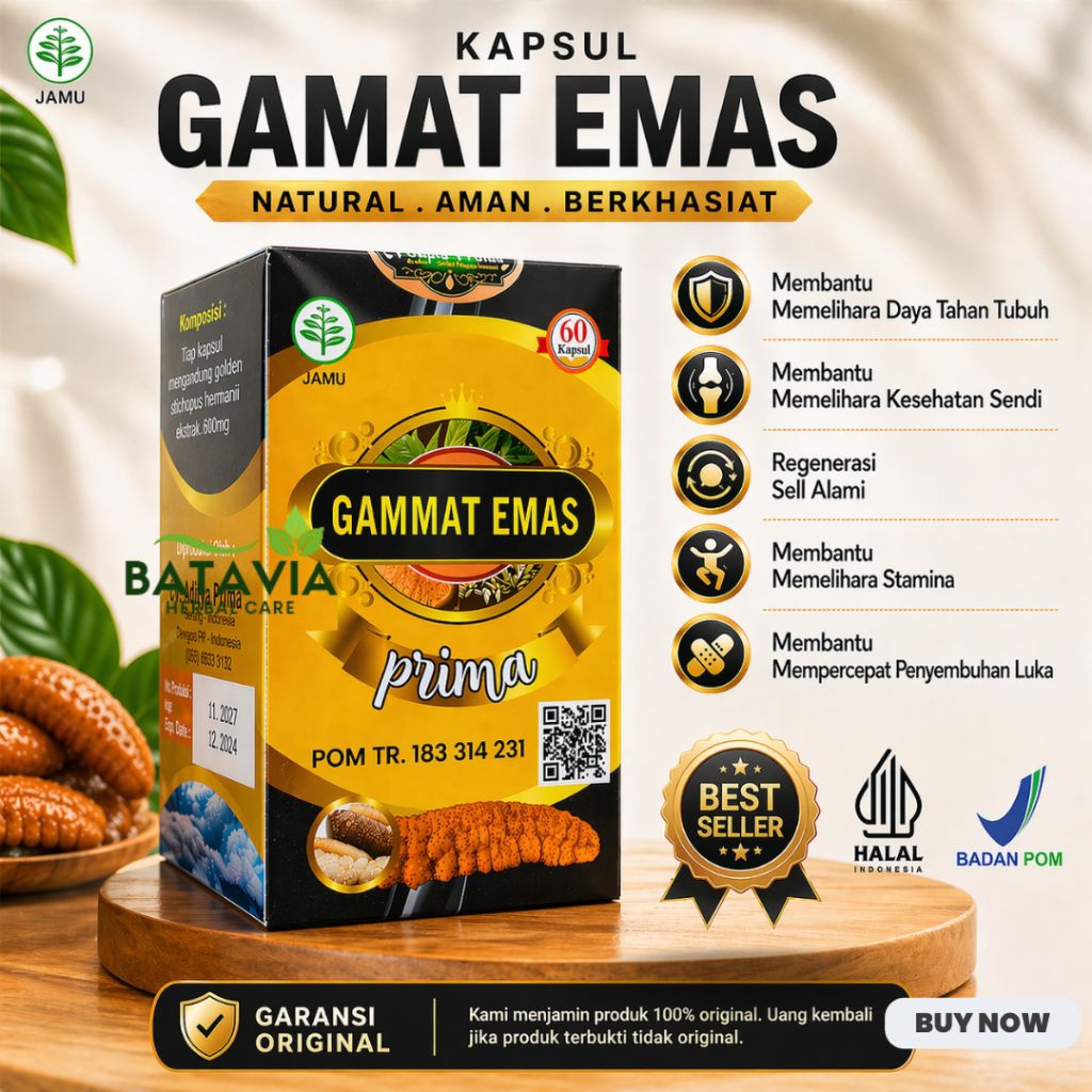 Kapsul Gamat Emas Prima Gamat Gold Teripang Emas