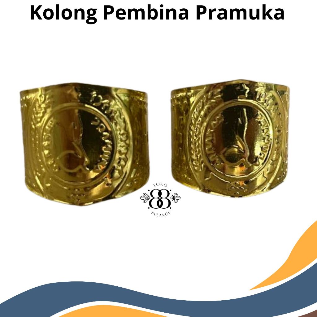 Kolong Hasduk Pramuka Pembina Kuningan Cincin Ring Kacu Seng Guru Mudah Dipakai
