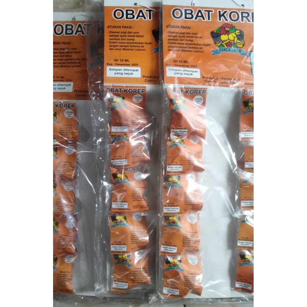 obat korep ayam panca jaya obat korep ayam korep panca jaya 100% original 1 renteng