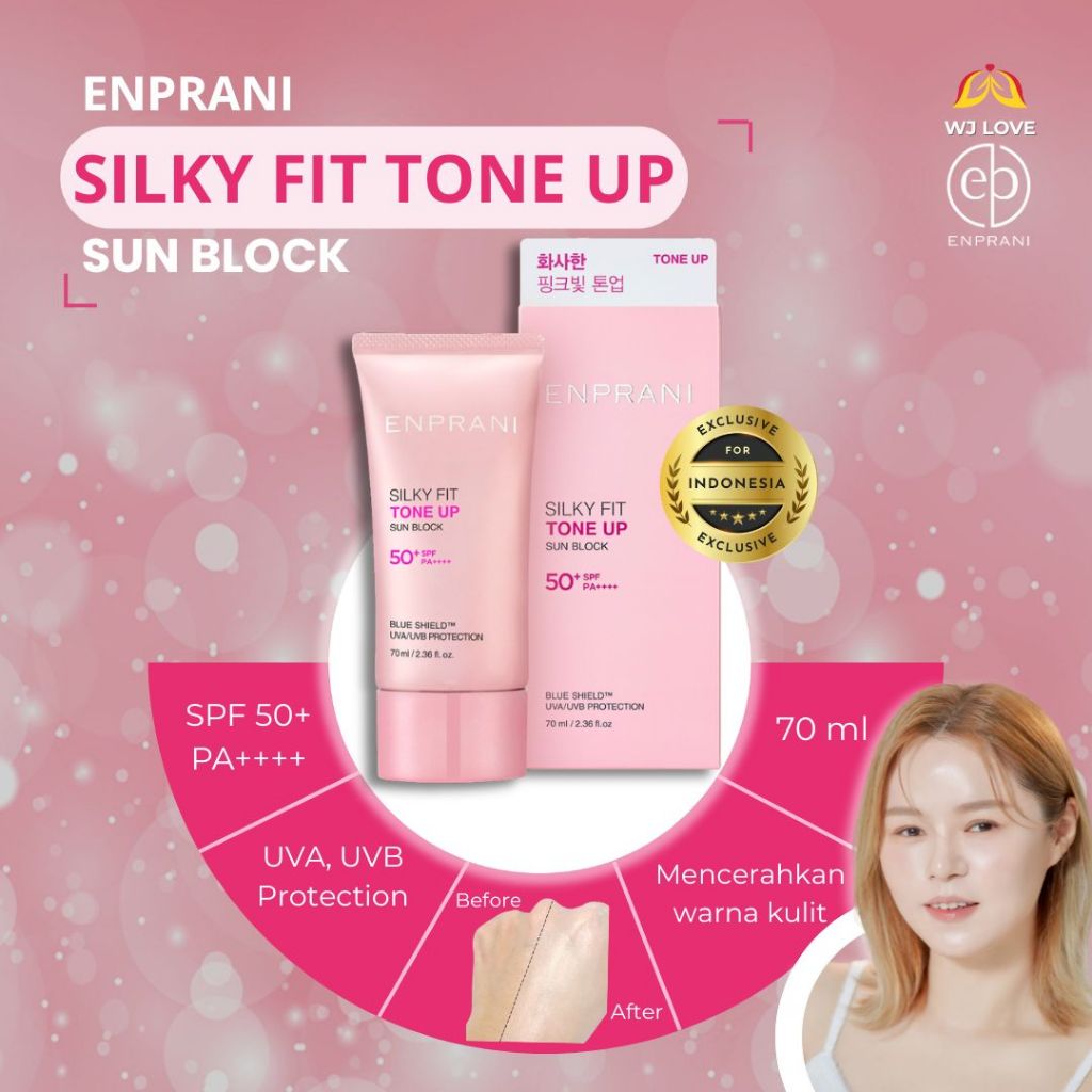 Enprani Silky Fit Tone Up Sun Block ( Tabir Surya )