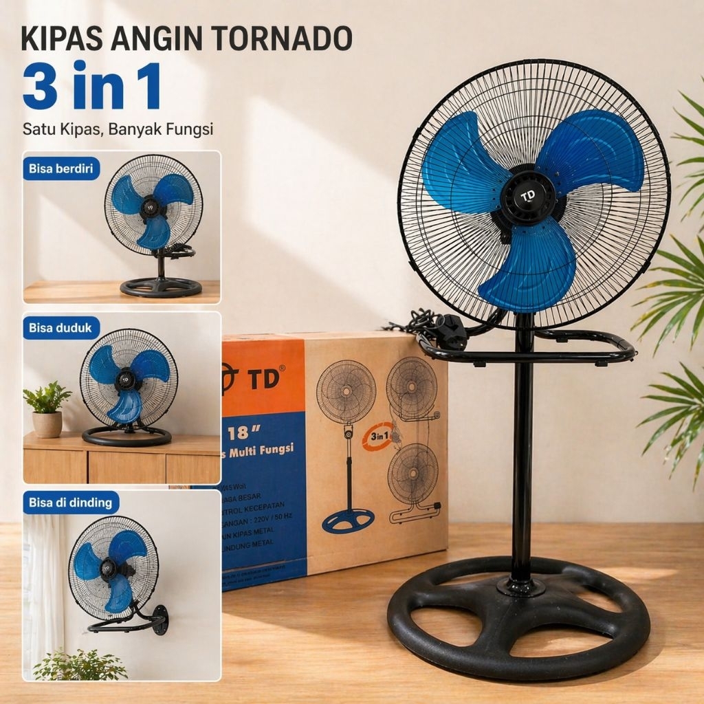 kipas angin 3 in 1 TD 18 inch