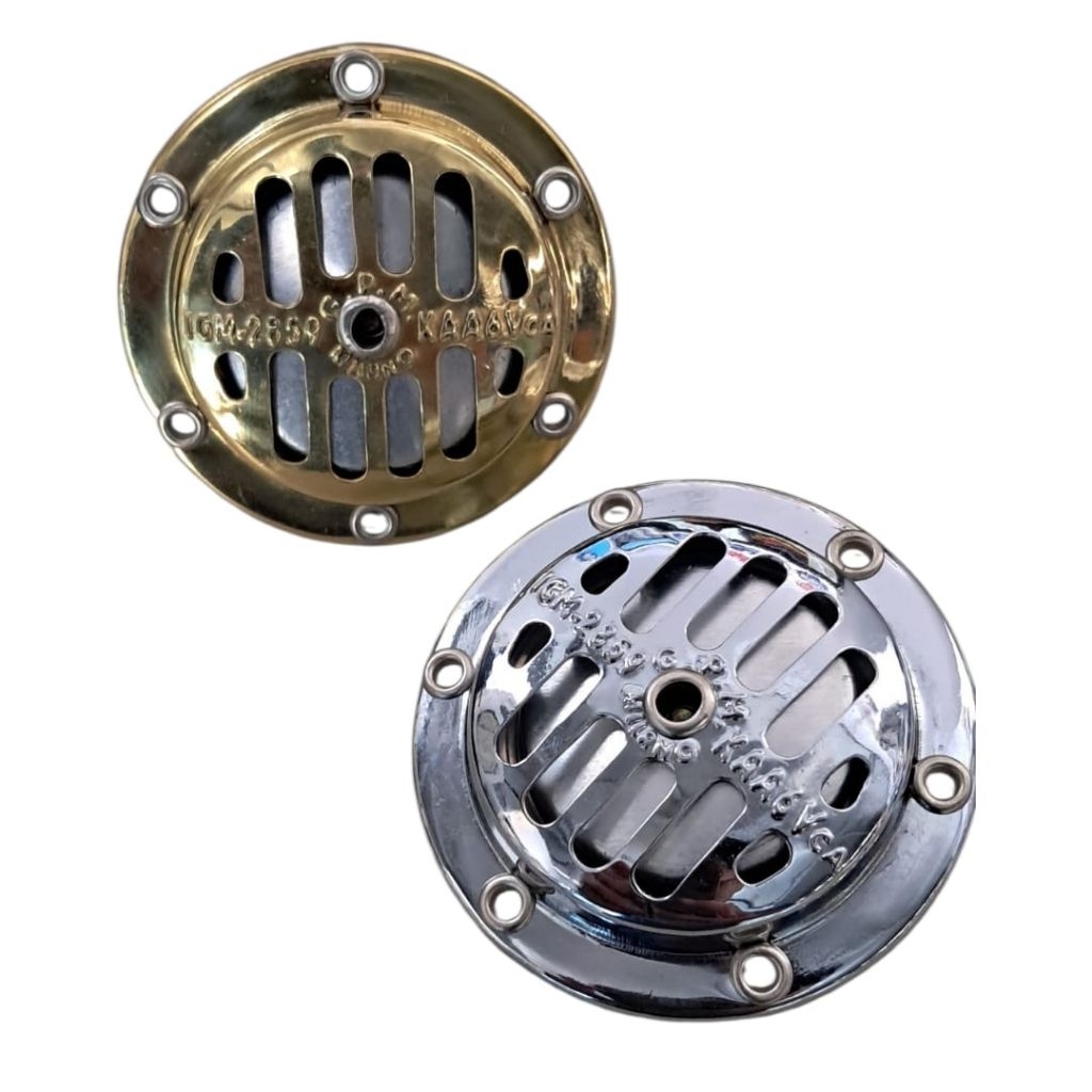 Klakson Vespa Gpm Milano Warna Chrome dan Bronze Peruntukan Vespa Vbb 1962-1965 dan Vespa Super 1966