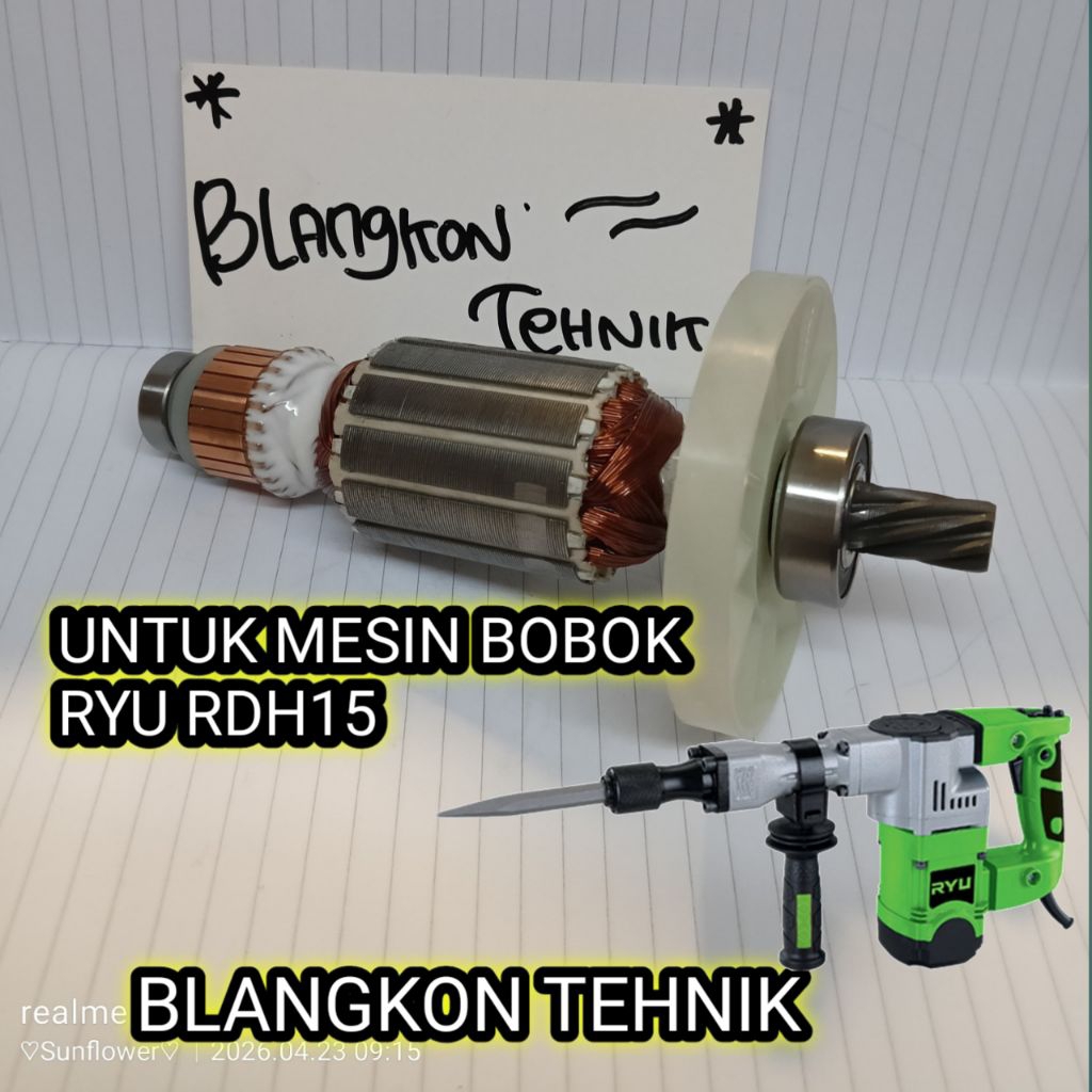 ARMATURE ANGKER DEMOLITION HAMMER RYU RDH 15 RYU HAMMER DRILL RDH15