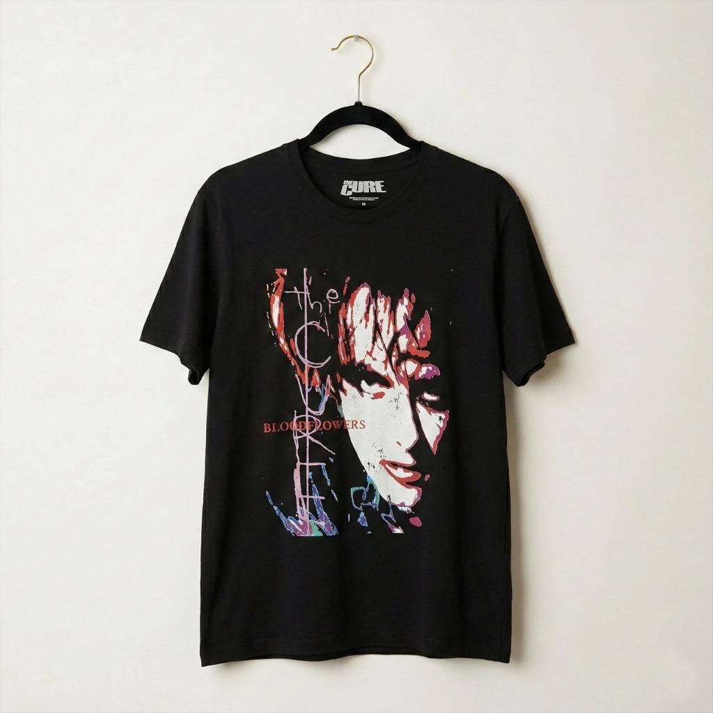 Kaos band Official The Cure - Bloodflowers Tour 00 Original T-shirt