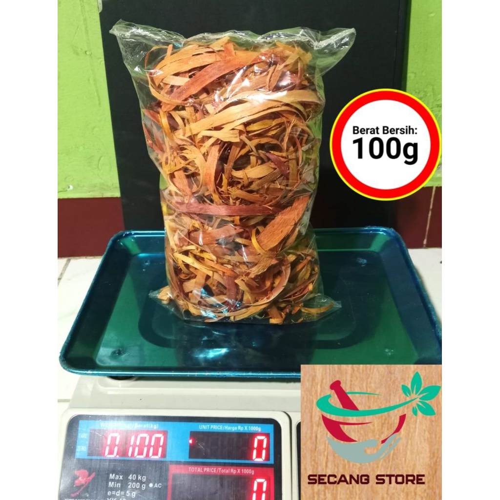 Kayu Secang Serut  100gr Kualitas Premium -  Rempah Alami  Berkhasiat