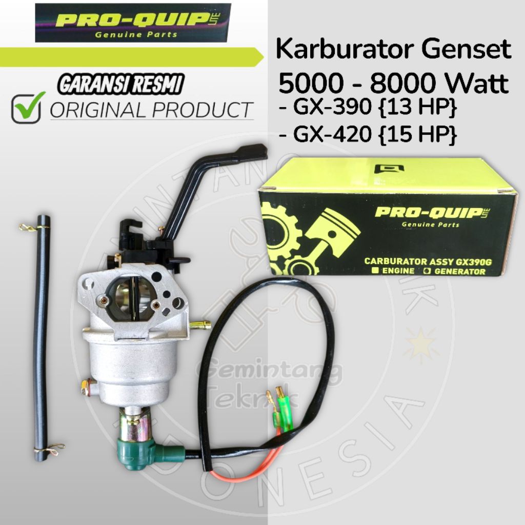 Karburator Genset 5000 - 8000 Watt Merk PRO-QUIP LITE ORIGINAL / Karburator Jenset  5000 - 8000 Watt