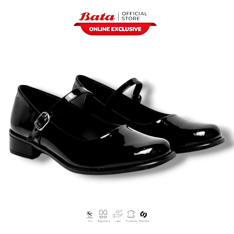 BATA Sepatu Pantofel Wanita Kasual Formal Sepatu Kerja Paskibra Wanita BAT