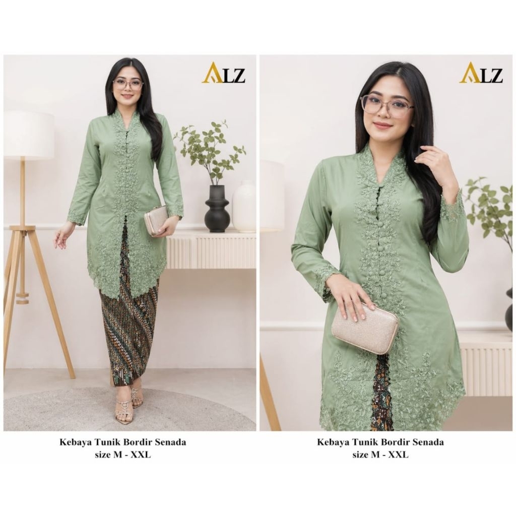 SETELAN KEBAYA TUNIK//KEBAYA KARTINI POLOS//KEBAYA TRADISIONAL//KEBAYA KURUNG POLOS//KEBAYA ENCIM SE