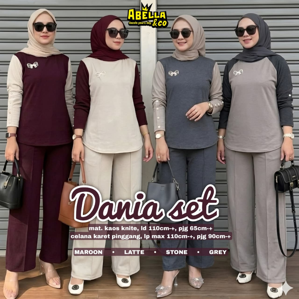 Pakaian Wanita HQ DANIA SET From AbELLA FASHION STORE