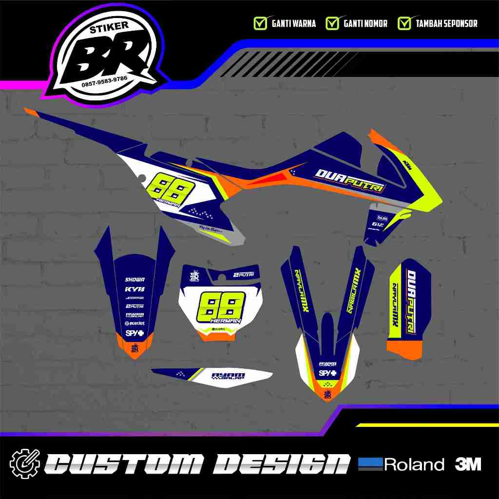 DECAL STIKER KTM 85 2020 - KTM 250 2017 - KTM 250 2020-2022 - KTM 85 2014-2016 - PREMIUM FULLBODY CU